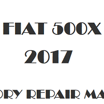 2017 Fiat 500X repair manual Image