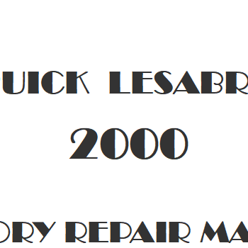 2000 Buick LeSabre repair manual Image