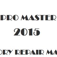 2015 Ram Pro Master City repair manual Image