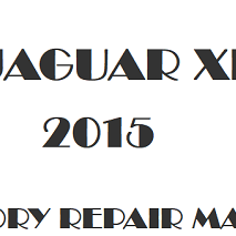 2015 Jaguar XF repair manual Image