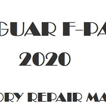 2020 Jaguar F-PACE repair manual Image