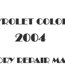 2004 Chevrolet Colorado repair manual Image