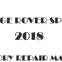 2018 Range Rover Sport repair manual Image