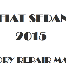 2015 Fiat Sedan repair manual Image