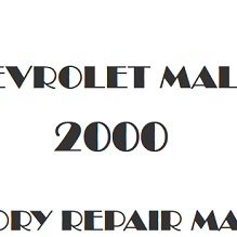 2000 Chevrolet Malibu repair manual Image