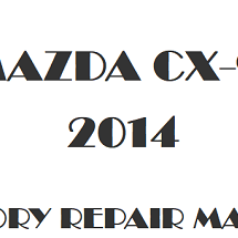 2014 Mazda CX-9 repair manual Image