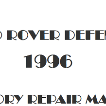 1996 Land Rover Defender repair manual Image