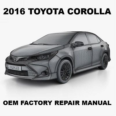 2016 Toyota Corolla repair manual Image