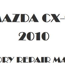 2010 Mazda CX-9 repair manual Image