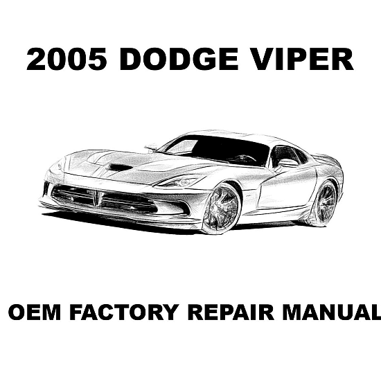 2005 Dodge Viper repair manual Image
