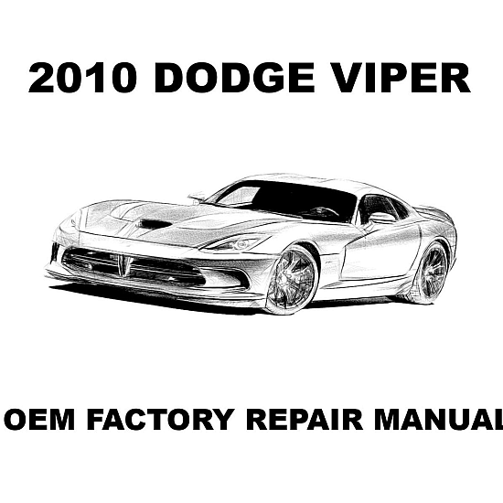 2010 Dodge Viper repair manual Image