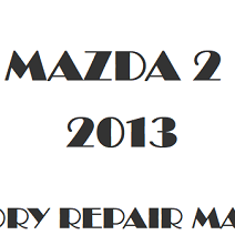 2013 Mazda 2 repair manual Image