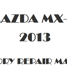 2013 Mazda MX-5 repair manual Image