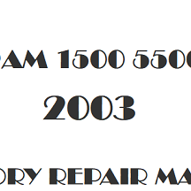 2003 Ram 1500 5500 repair manual Image