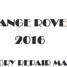 2016 Range Rover L405 repair manual Image