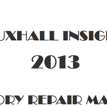 2013 Vauxhall Insignia repair manual Image
