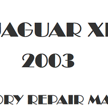 2003 Jaguar XK repair manual Image