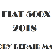 2018 Fiat 500X repair manual Image