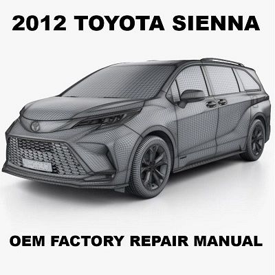 2012 Toyota Sienna repair manual Image
