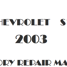 2003 Chevrolet S10 repair manual Image