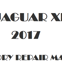 2017 Jaguar XF repair manual Image